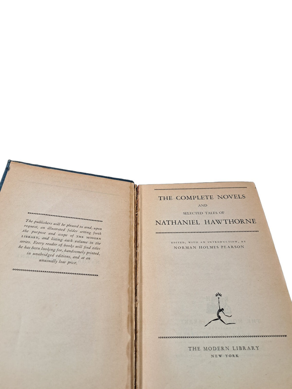 Vintage 1937 The Complete Novels and Selected Tales of Nathaniel Hawthorne book