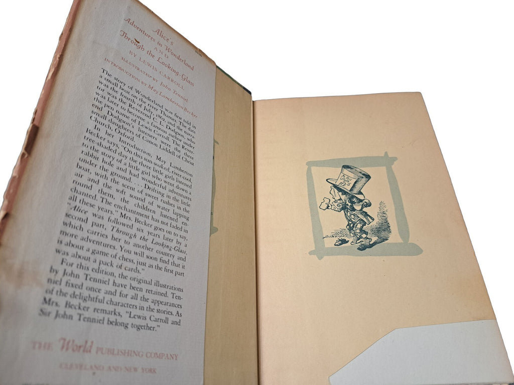 Vintage 1946 Alice's Adventures in Wonderland & Through the Looking Glass