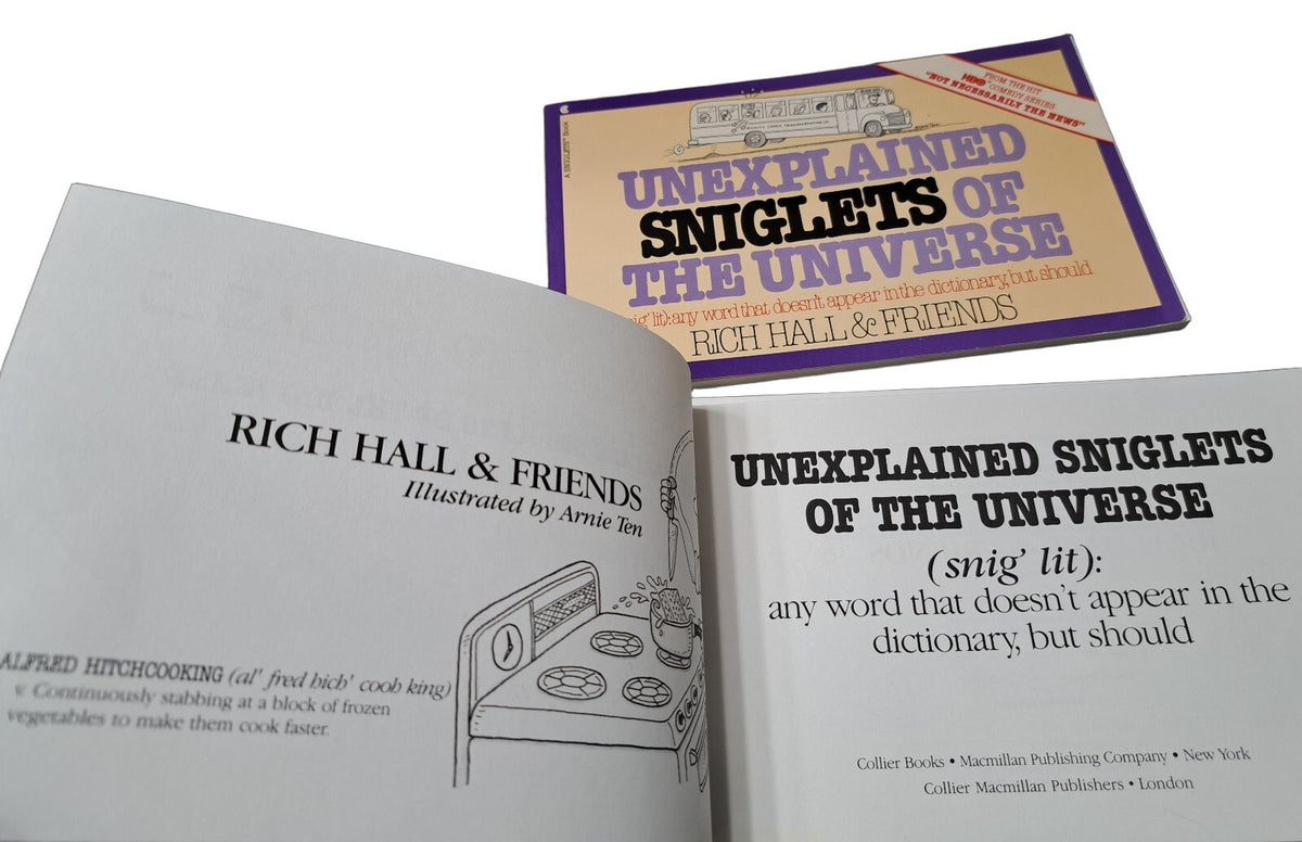 Vintage 1986 Unexplained Sniglets of the Universe