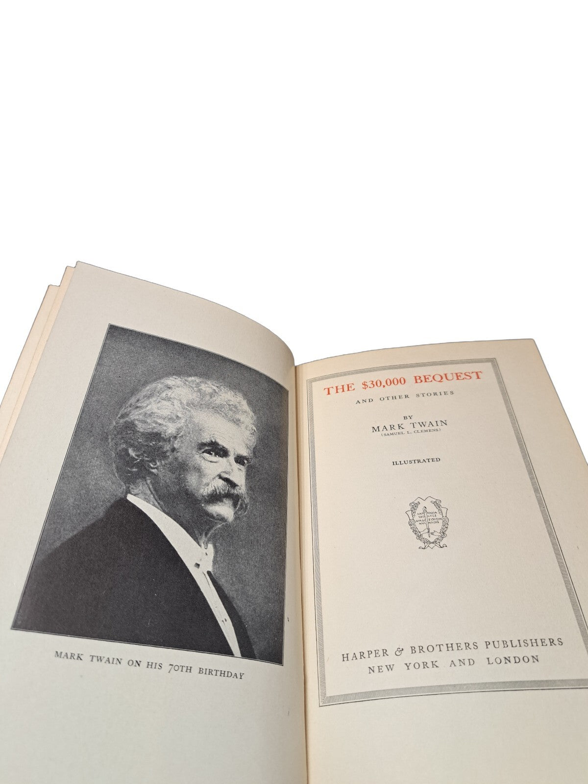 Vintage 1906 The $30,000 Bequest and Other Stories book by Mark Twain