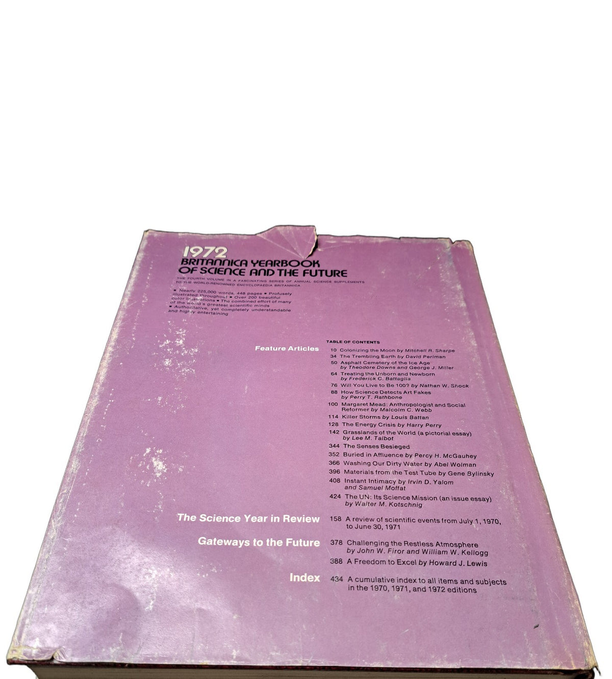 Vintage 1972 Britannica Yearbook of Science and the Future