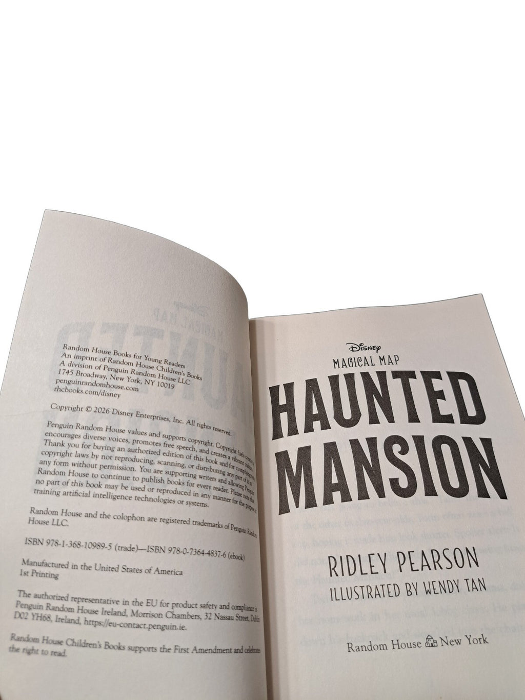 2026 Disney's Magical Map Haunted Mansion book by Ridley Pearson