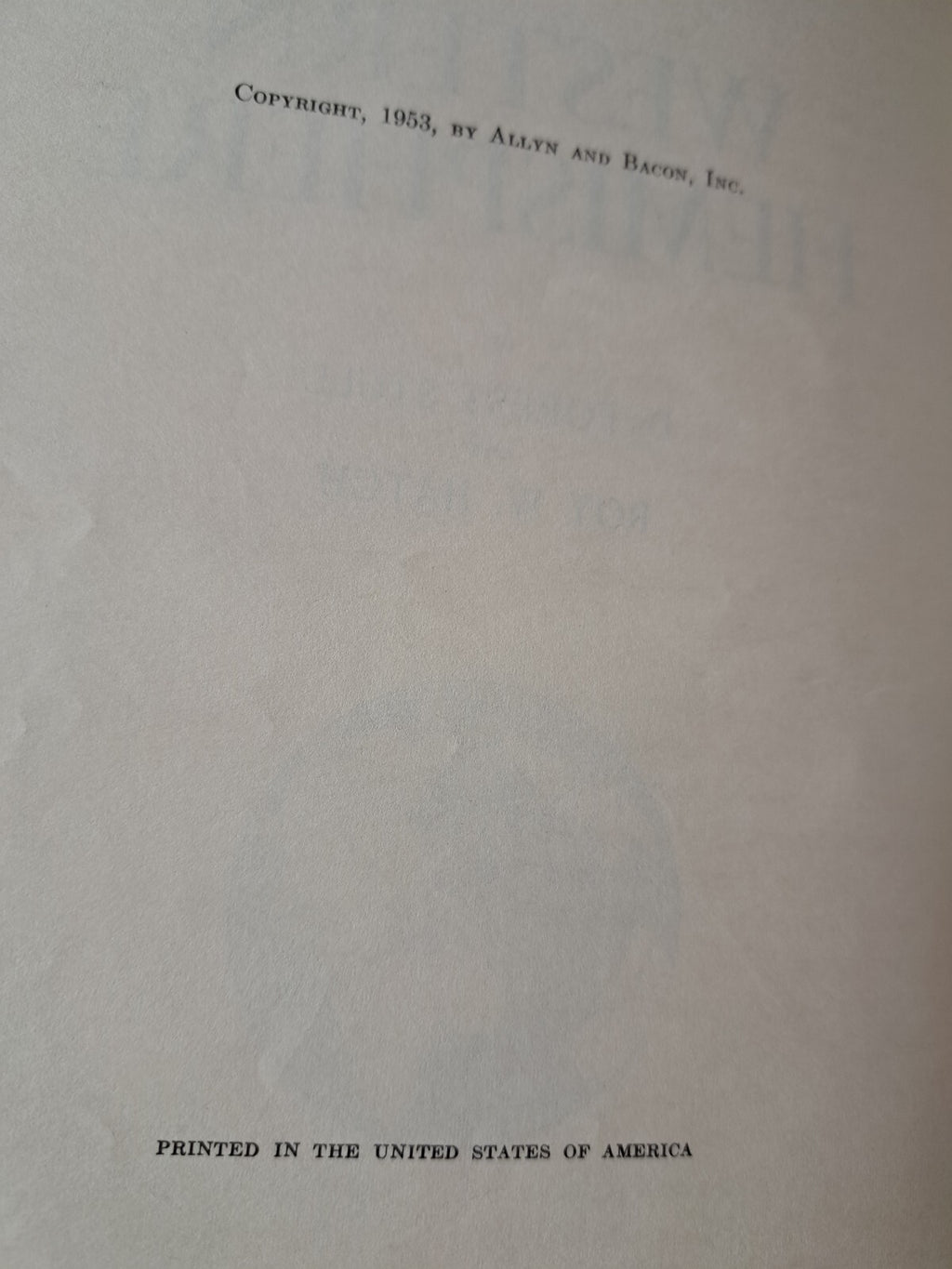Vintage 1953 Our World Today: The Western Hemisphere book by Stull & Hatch