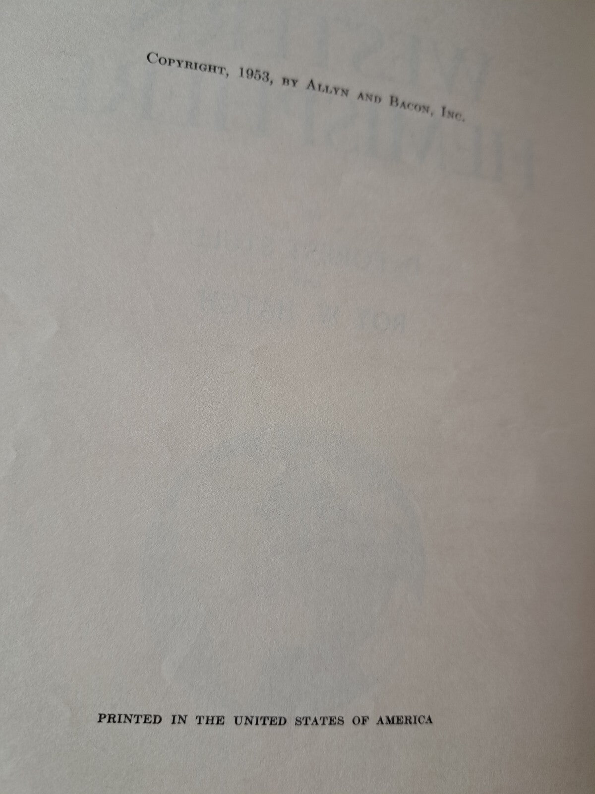 Vintage 1953 Our World Today: The Western Hemisphere book by Stull & Hatch
