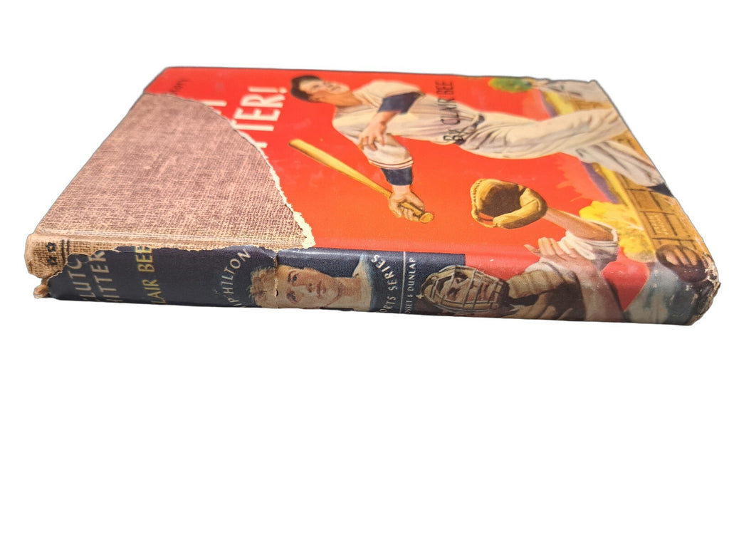 Vintage 1949 Clutch Hitter! A Chip Hilton Sports Story book by Clair Bee