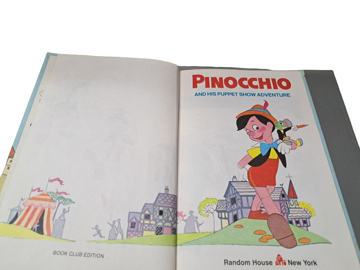 Vintage 1973 Walt Disney's Pinocchio and His Puppet Show Adventure