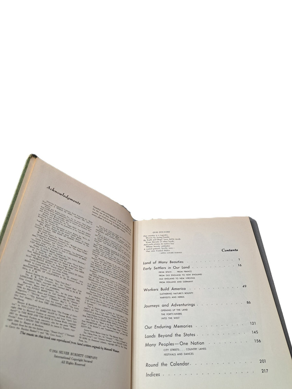 Vintage 1956 Music in Our Country book five