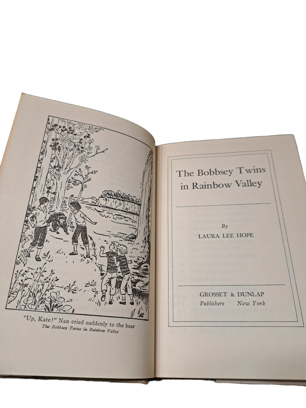 Vintage 1950 first edition of The Bobbsey Twins in Rainbow Valley book by Laura Lee Hope