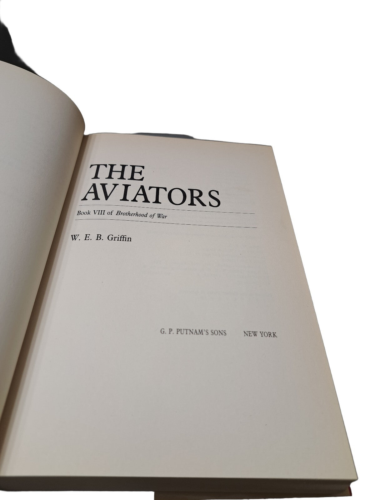 Vintage 1988 The Aviators: A New Adventure in Brotherhood of War by WEB Griffin