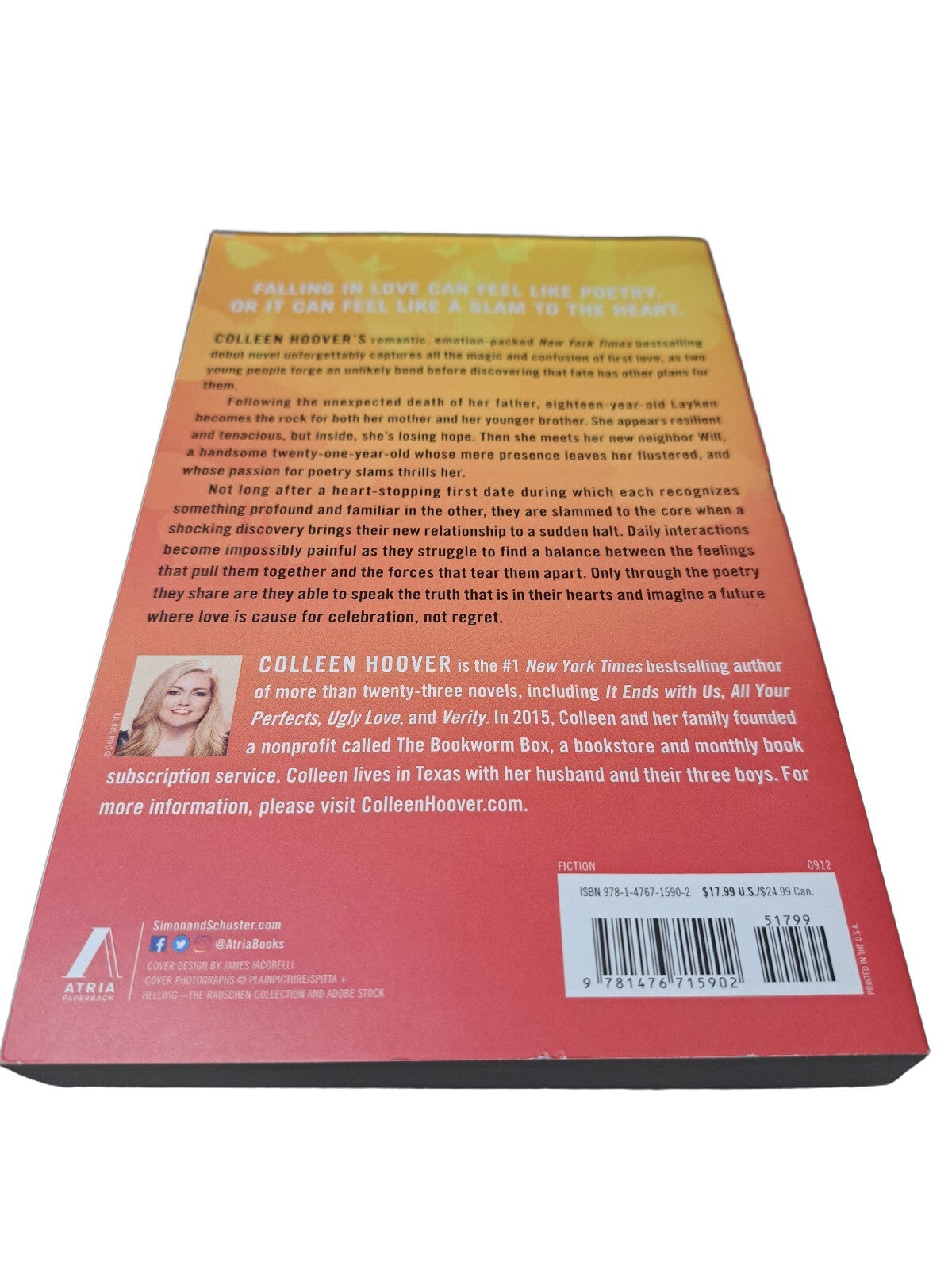 2012 Slammed by Colleen Hoover