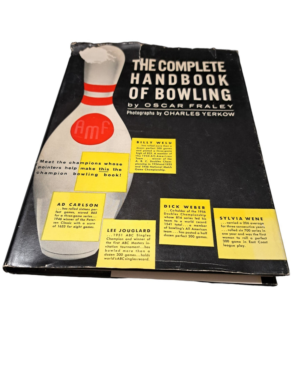 Vintage 1958 The Complete Handbook of Bowling by Oscar Fraley