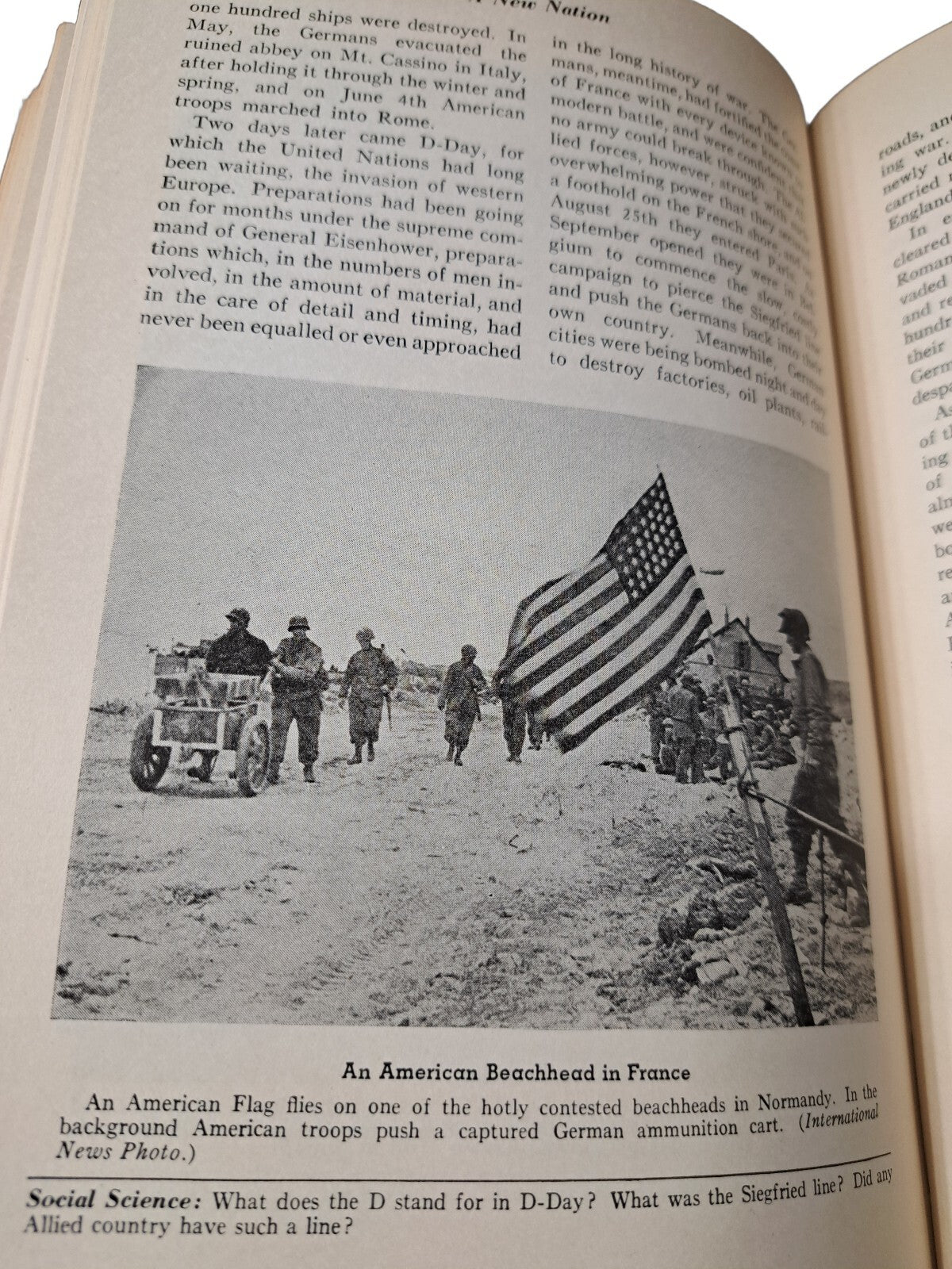 Vintage 1947 The Story of Our Republic or A New Nation book by Melville Freeman