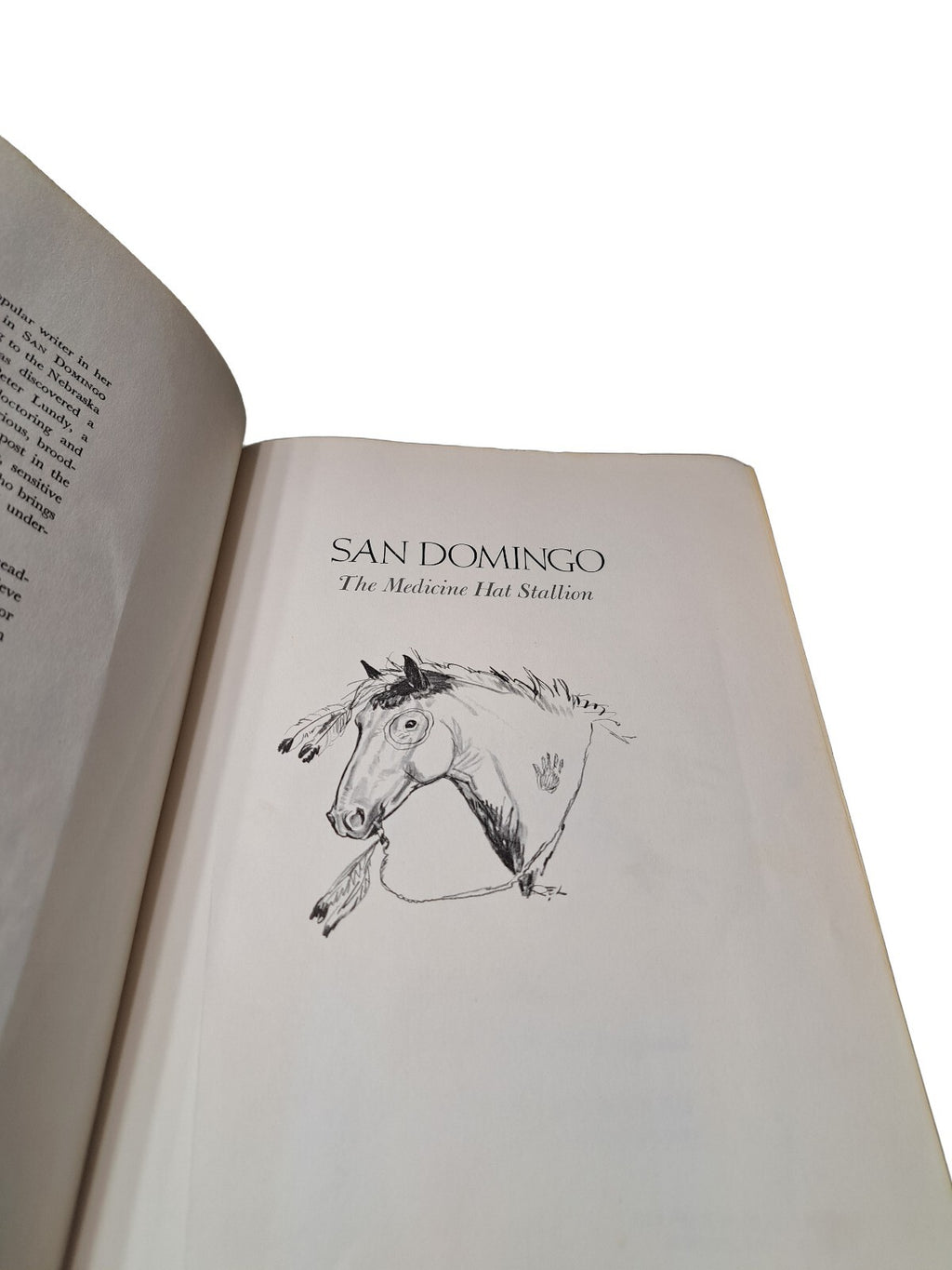 Vintage 1972 first printing of San Domingo: The Medicine Hat Stallion book