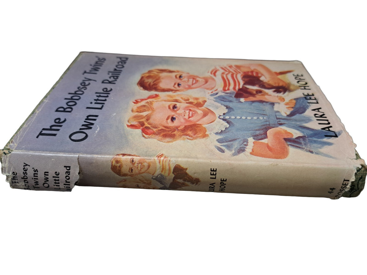 Vintage 1951 first edition of The Bobbsey Twins' Own Little Railroad book by Laura Lee Hope