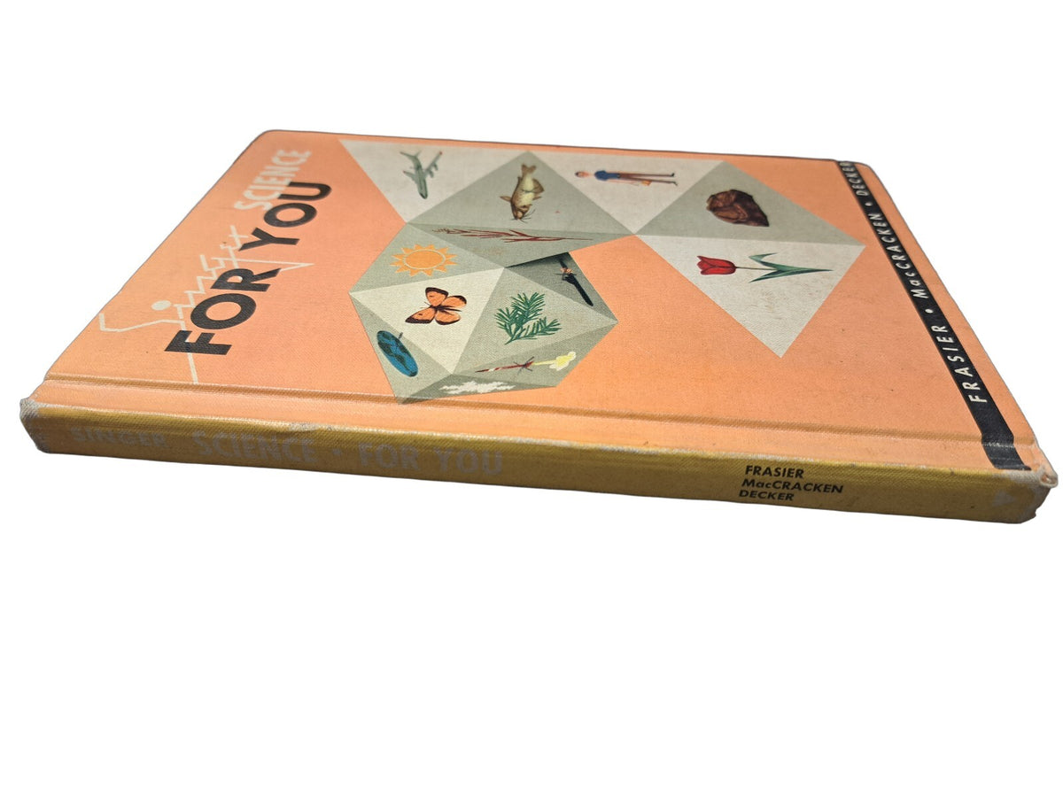 Vintage 1959 Singer Science For You hardcover textbook