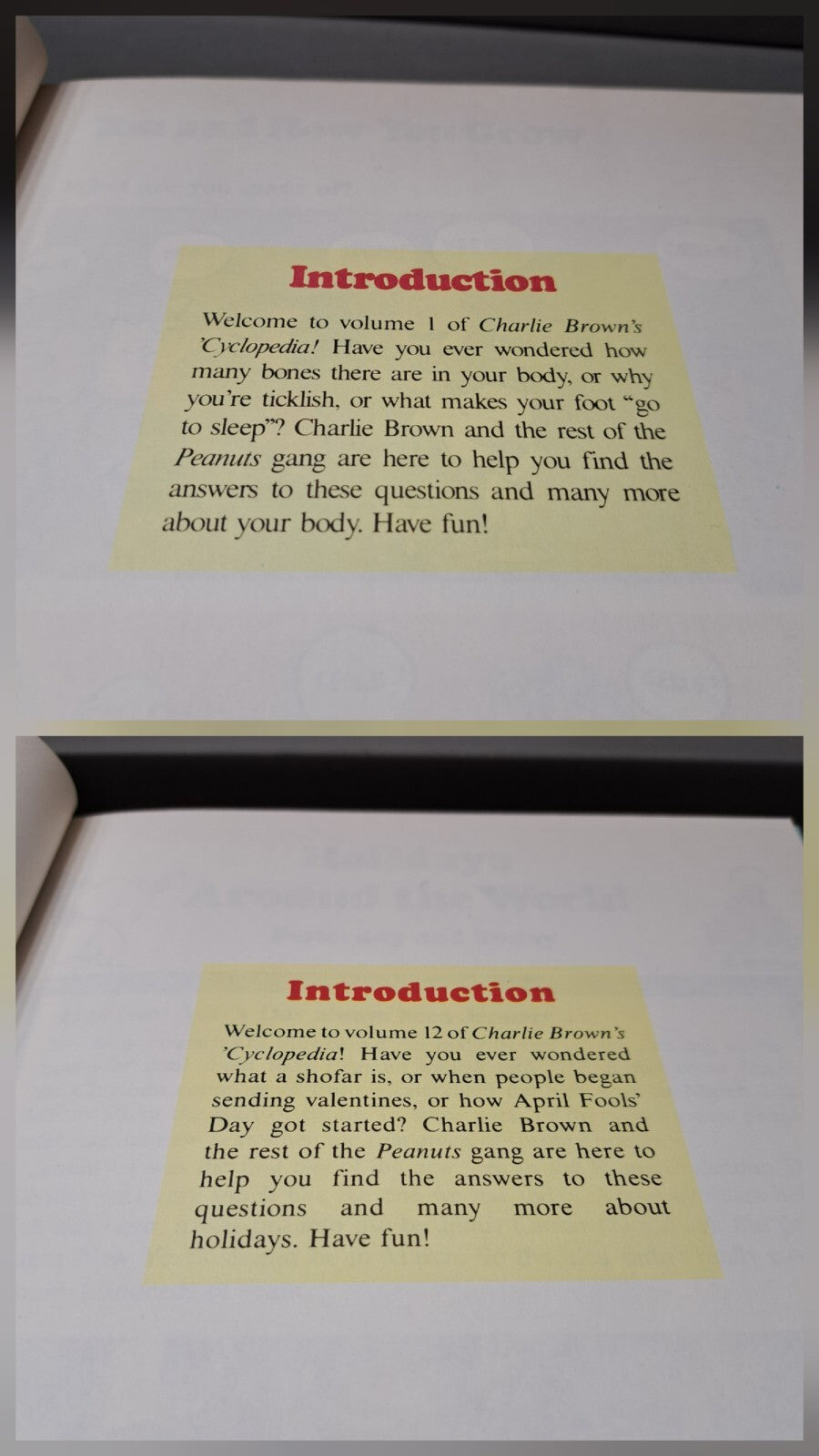 Vintage 1980 Charlie Brown's 'Cyclopedia book set of volumes 1-10 & 12