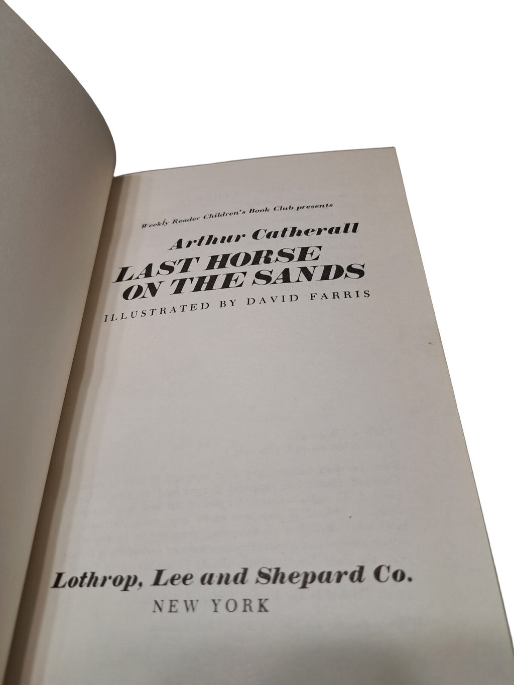 Vintage 1973 Last Horse on the Sands book by Arthur Catherall