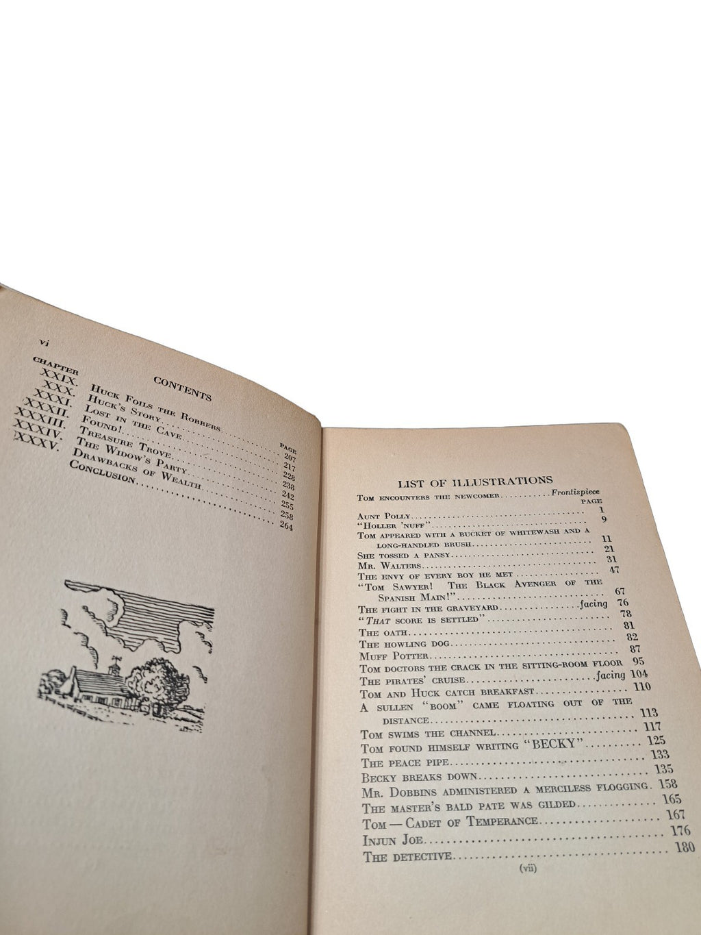 Vintage 1931 The Adventures of Tom Sawyer book by Mark Twain