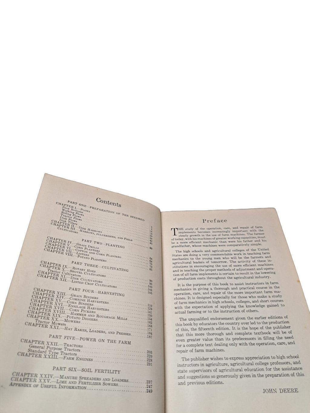 Vintage The Operation, Care, and Repair of Farm Machinery by John Deere