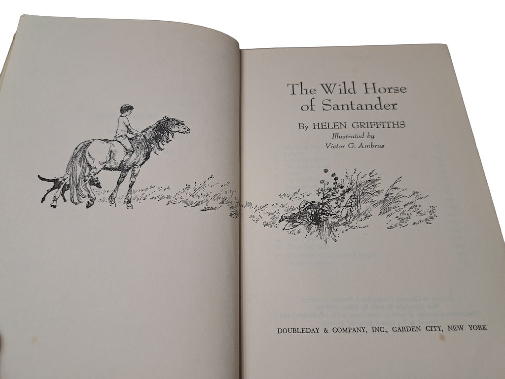 Vintage 1966 The Wild Horse of Santander book by Helen Griffiths
