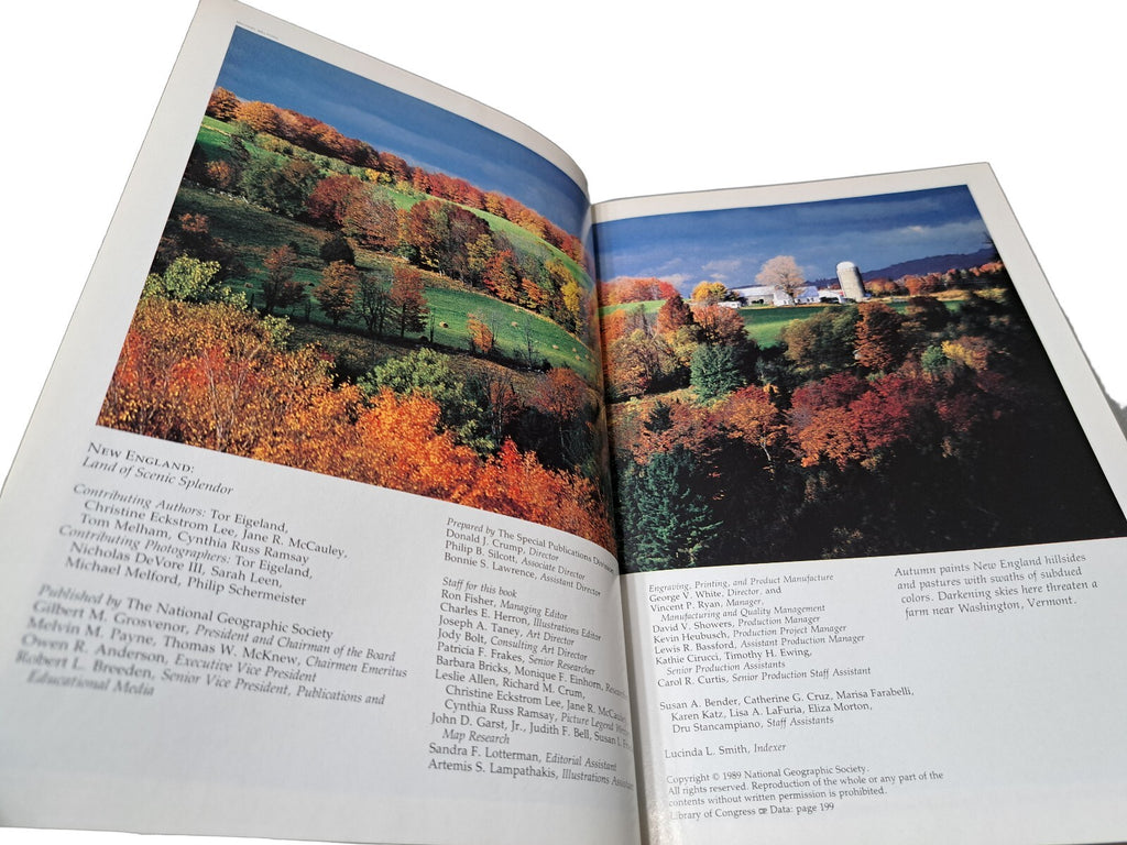 Vintage 1989 New England: Land of Scenic Splendor