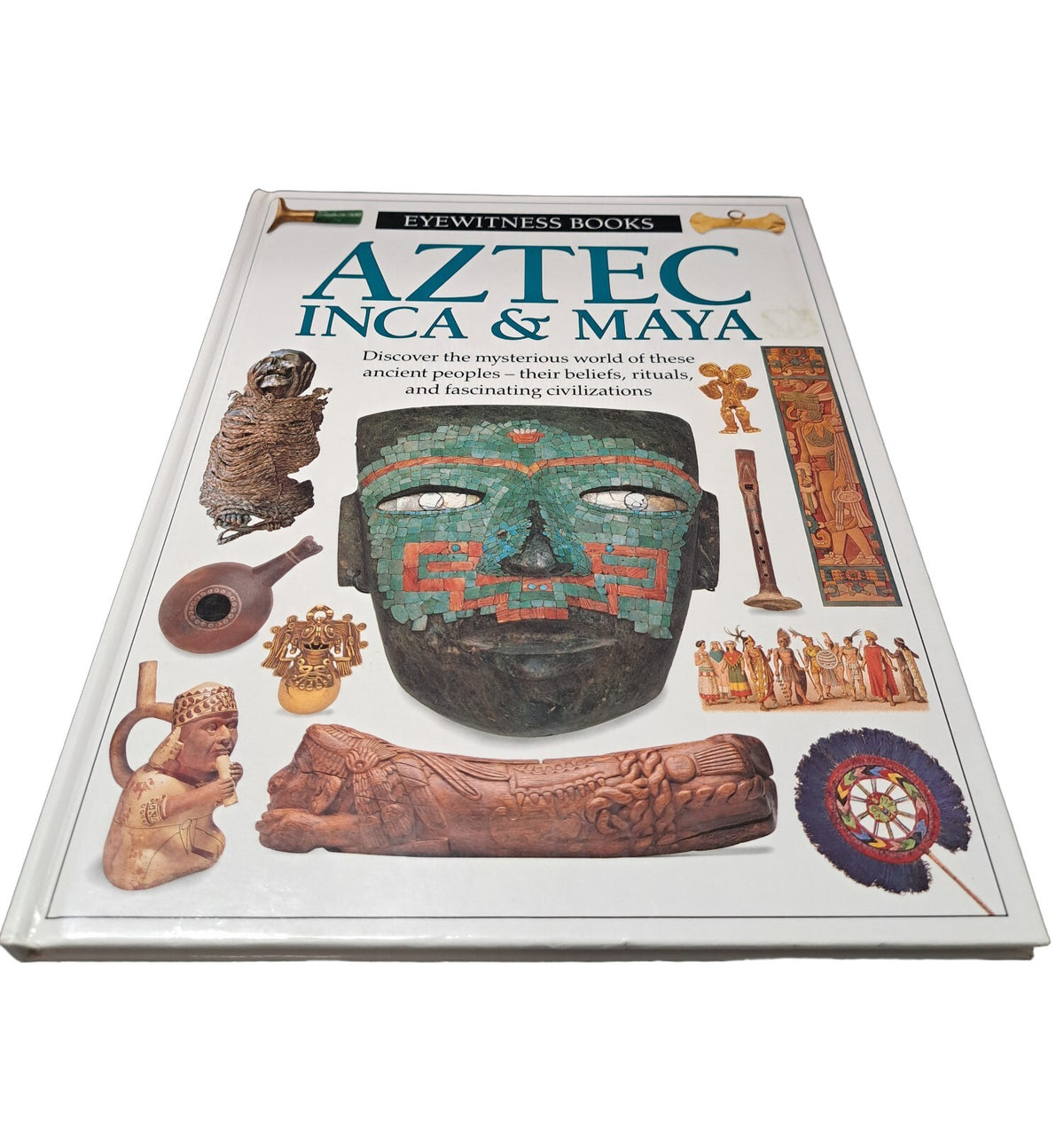 Vintage 1993 Eyewitness Books: Aztec, Inca & Maya by Elizabeth Baquedano
