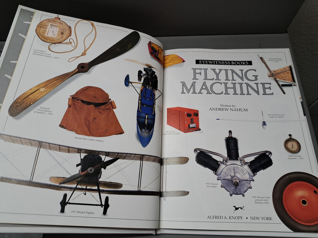 Vintage 1990 first edition of Flying Machine by Eyewitness Books