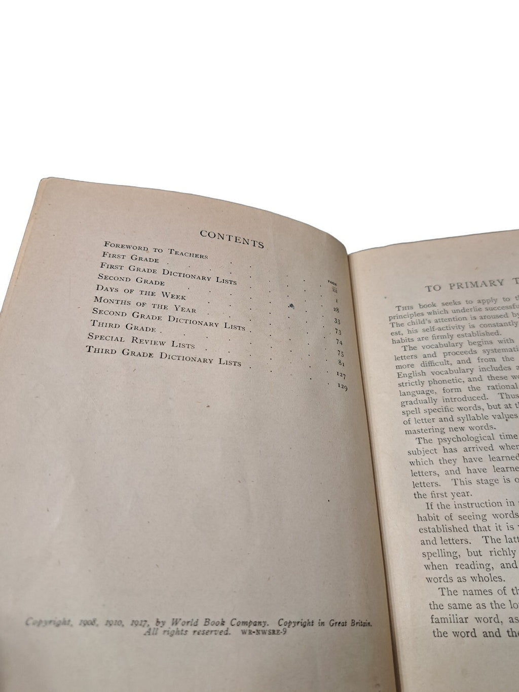 Vintage 1919 New-World Speller: First Book