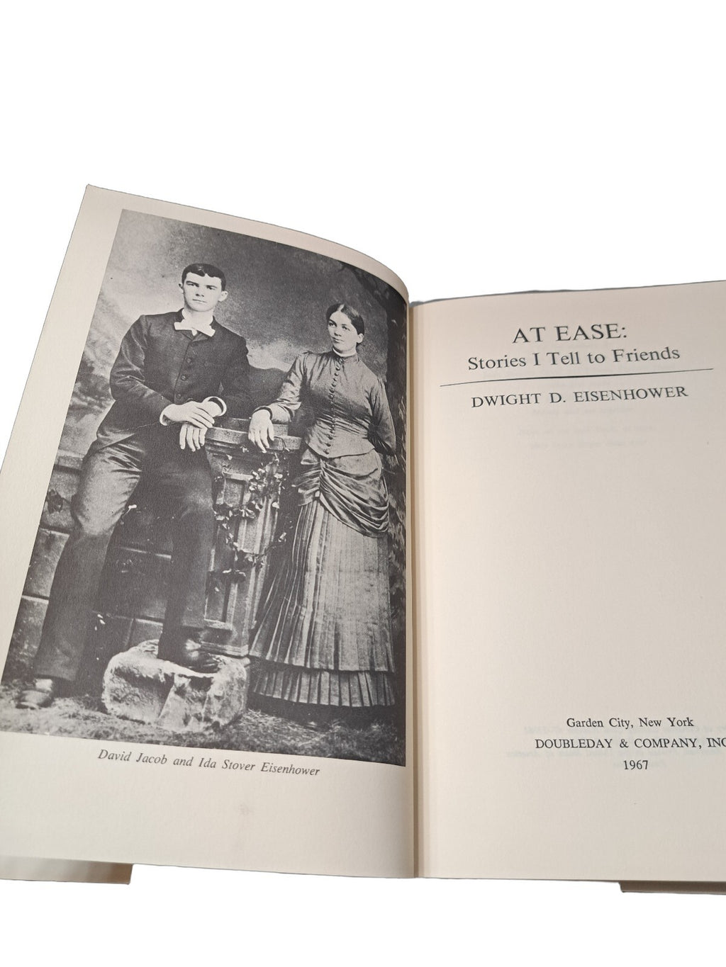 Vintage 1967 first edition of At Ease: Stories I Tell to Friends book by Dwight D Eisenhower