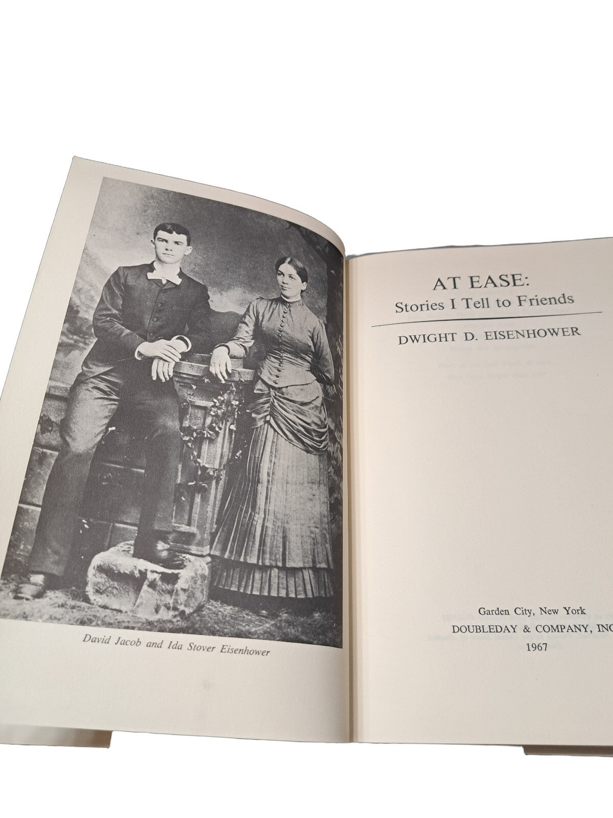 Vintage 1967 first edition of At Ease: Stories I Tell to Friends book by Dwight D Eisenhower