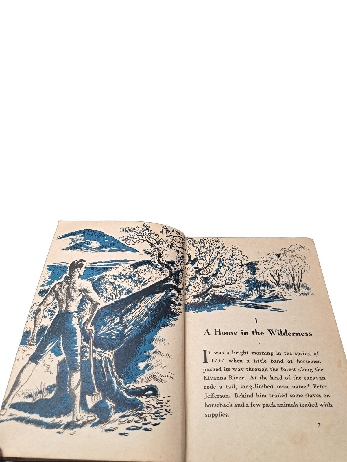 Vintage 1947 Thomas Jefferson Friend of Liberty book by Graves Glenwood Clark