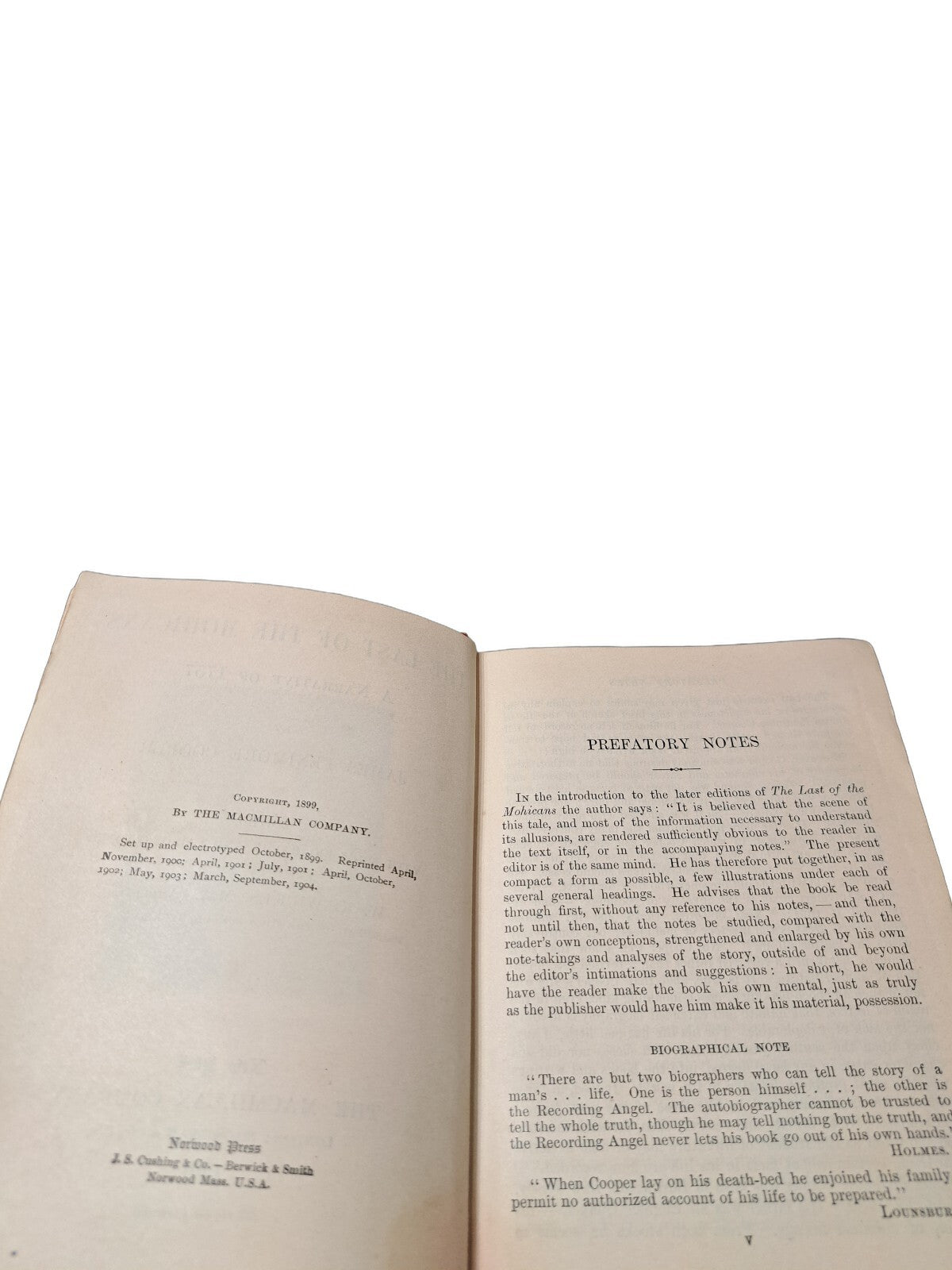Vintage 1904 The Last of the Mohicans: A Narrative of 1757 by James Cooper