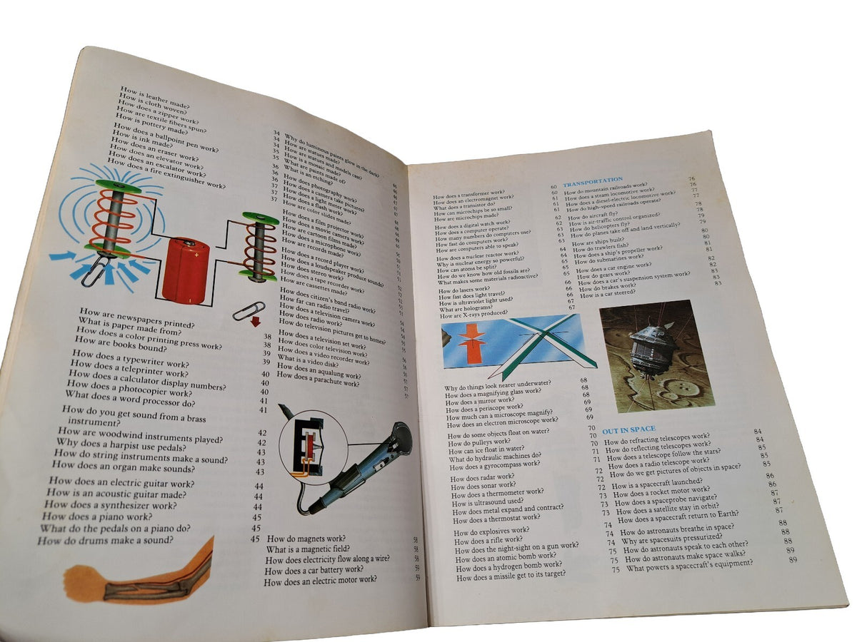 Vintage 1984 first American edition of How Things Work book