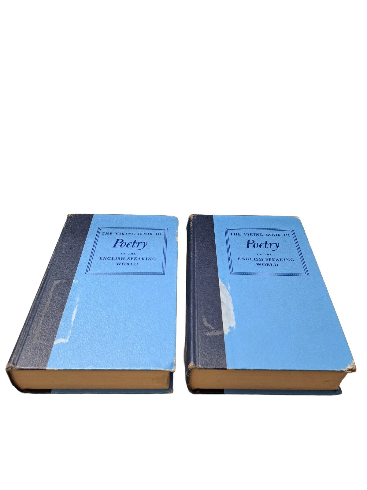 Vintage 1958 The Viking Book of Poetry books 1 & 2