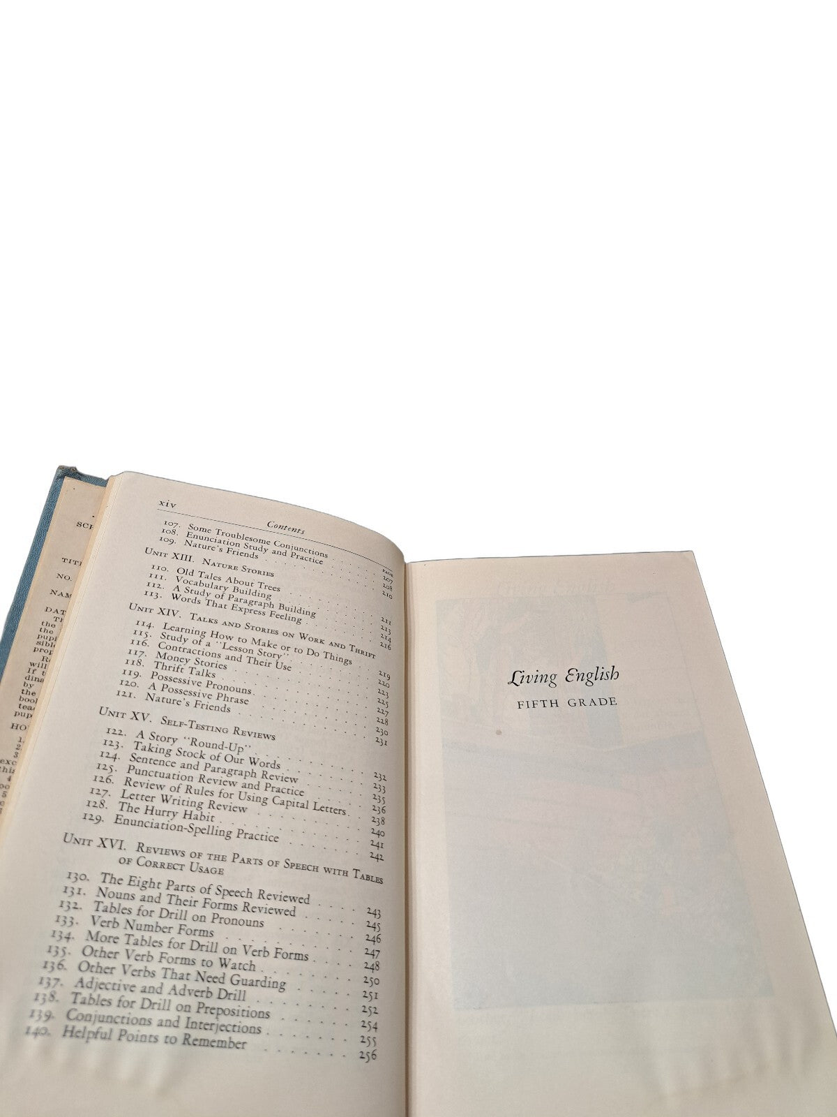 Vintage 1935 Living English: Second Book - Sixth Grade