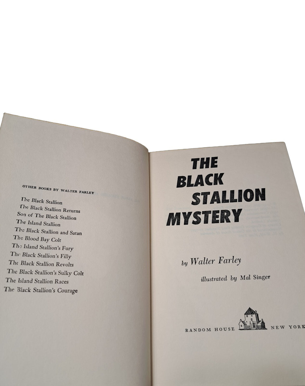 Vintage 1957 The Black Stallion Mystery book by Walter Farley