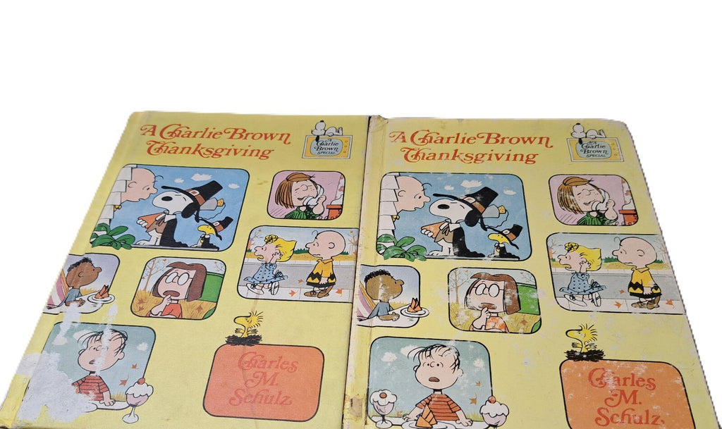 Vintage 1974/1976 A Charlie Brown Thanksgiving, Valentine & Easter books by Charles M Schulz