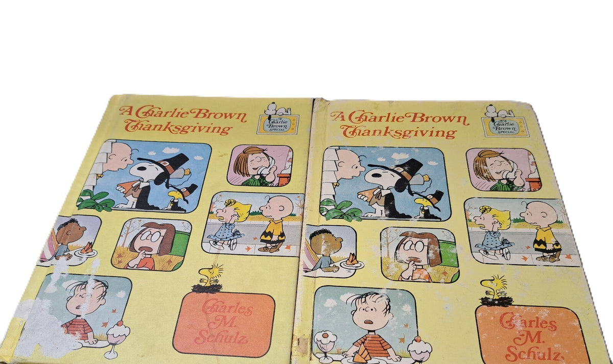 Vintage 1974/1976 A Charlie Brown Thanksgiving, Valentine & Easter books by Charles M Schulz