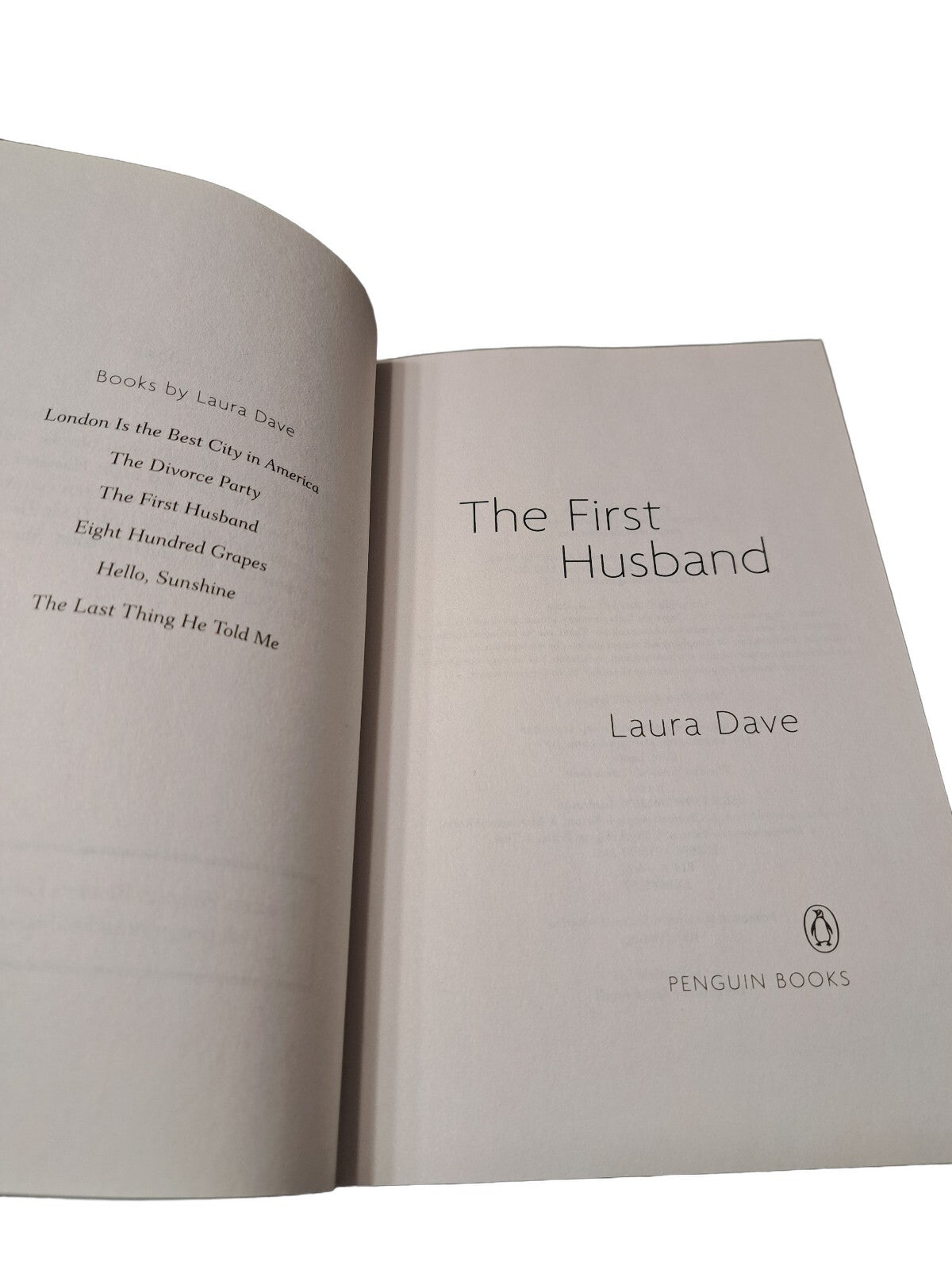 2011 The First Husband by Laura Dave