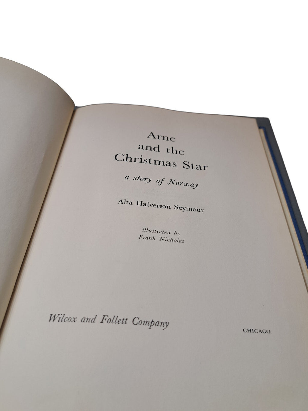 Vintage 1952 Arne and the Christmas Star, a Story of Norway