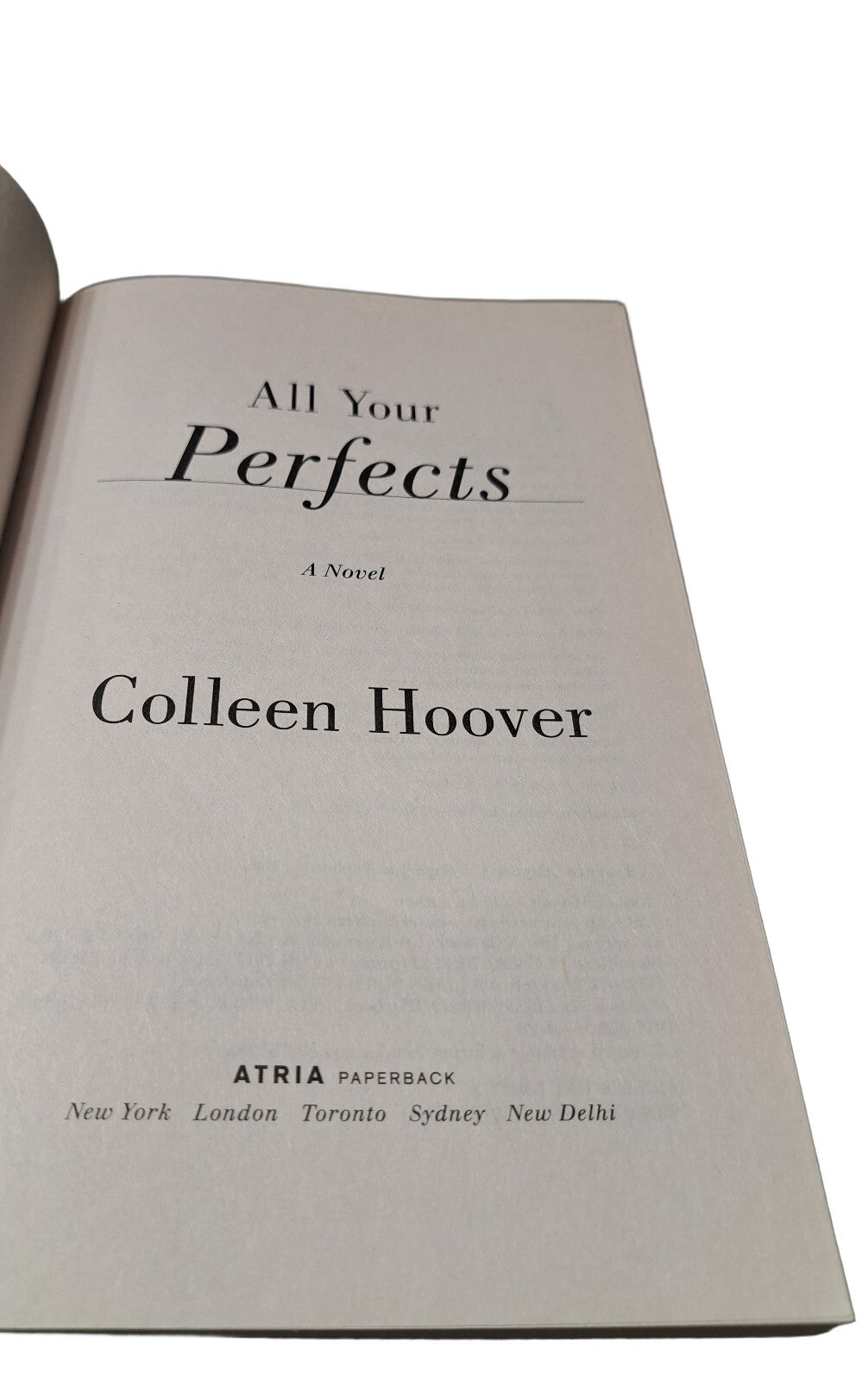 2018 All Your Perfects by Colleen Hoover