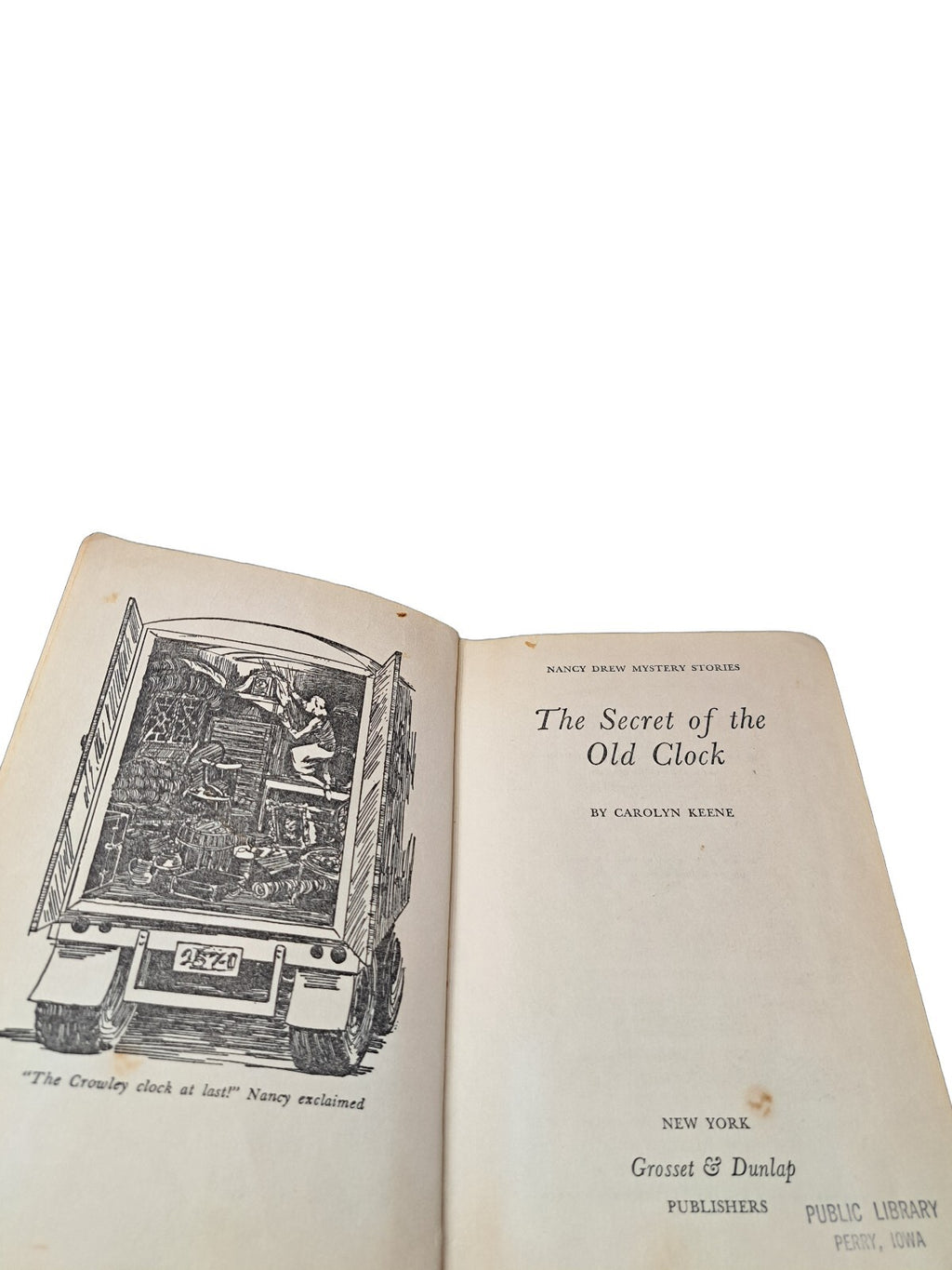 Vintage 1959 The Secret of the Old Clock book by Carolyn Keene