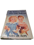 Vintage 1951 first edition of The Bobbsey Twins' Own Little Railroad book by Laura Lee Hope