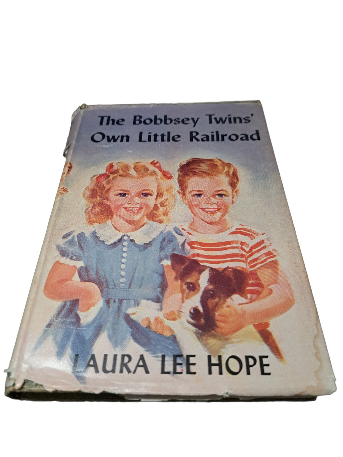 Vintage 1951 first edition of The Bobbsey Twins' Own Little Railroad book by Laura Lee Hope