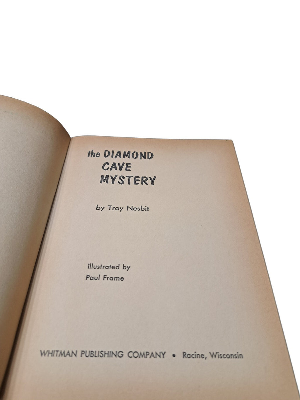 Vintage 1964 The Diamond Cave Mystery book by Troy Nesbit