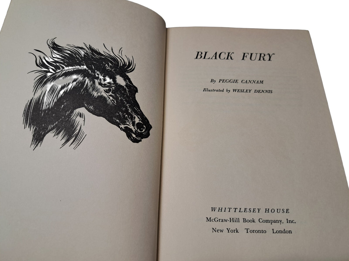 Vintage 1956 Black Fury book by Peggie Cannam