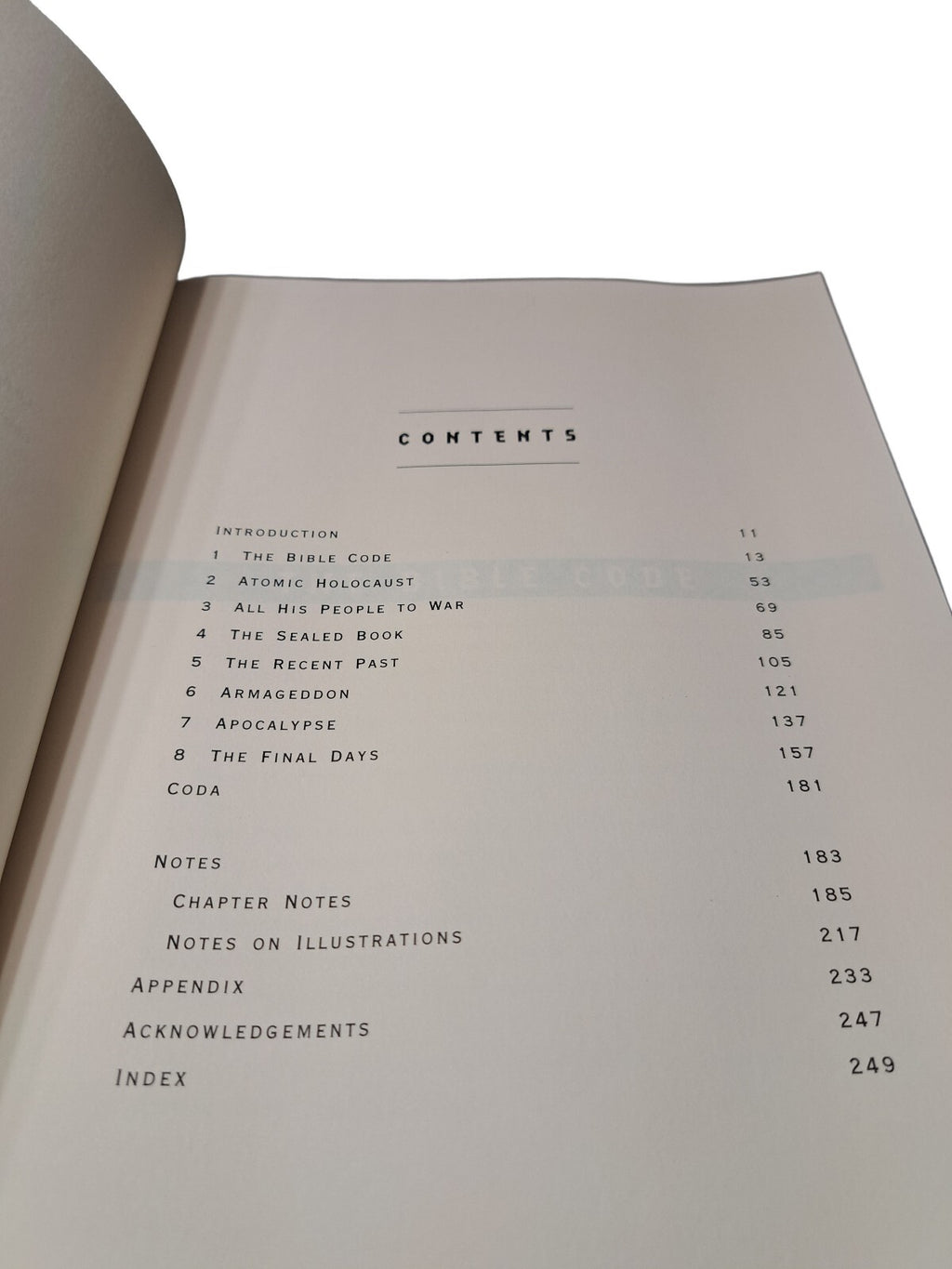 1998 The Bible Code book by Michael Drosnin