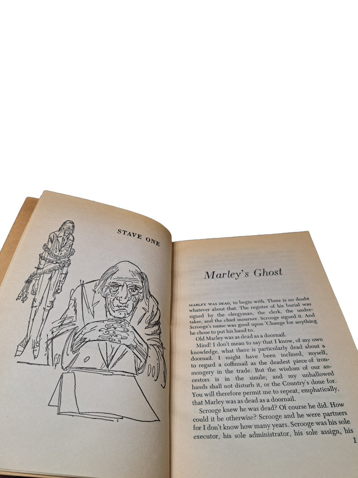 Vintage 1962 A Christmas Carol book by Charles Dickens