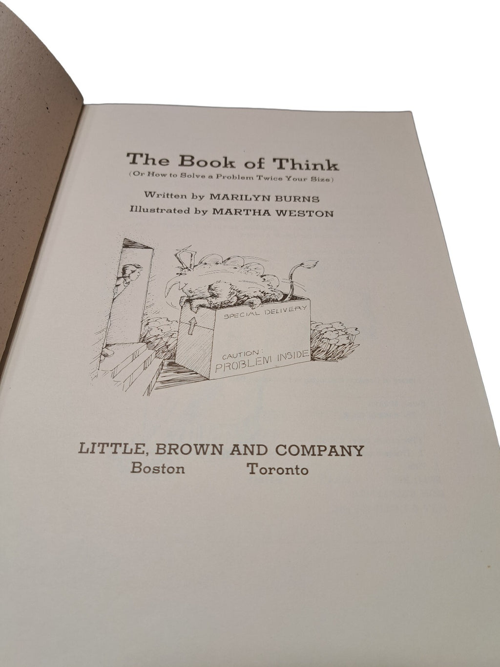 Vintage 1976 The Book of Think by Marilyn Burns