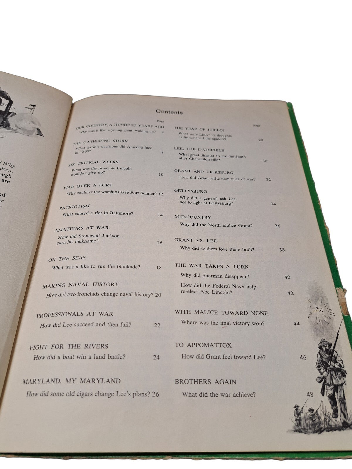 Vintage 1961 The How and Why Wonder Book of The Civil War